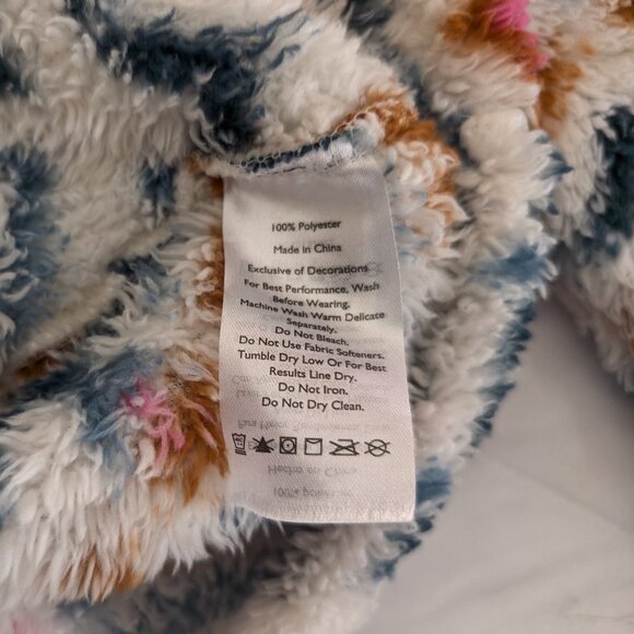 EDDIE BAUER Pullover Women's L Multicolor Aztec 1/4 Zip Mock Long Sleeve Sweater - Picture 9 of 12